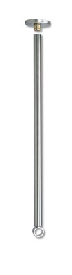 DELABIE PLAFONDPENDEL VOOR DOUCHEGORDIJNSTANG DIA 20 mm L 1 meter (INKORTBAAR) INOX GEPOLIJST 4373