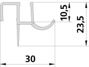 KERMI NICA SPATWATERDICHTING HORIZONTAAL (5525R) 2535895