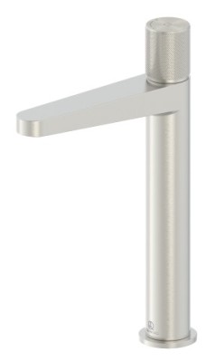 SANIBEAU NOVO PLATINUM WASTAFEL EENGREEPSMENGKRAAN HOOG MODEL VOOR OPBOUWWASKOM MET COLD-START GEBORSTELD NICKEL PVD 401505