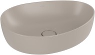 VILLEROY & BOCH ANTAO OPZETWASTAFEL 51 x 40 cm ALMOND MET CERAMICPLUS INCL. NIET AFSLUITBARE CREPINE MET KERAMISCH DEKSEL 4A7351AM