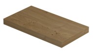 INK PLAY PLANCHET VOOR HANDENWASSER RECHTHOEKIG 40 x 22 x 3.2 cm IN FINEER NATUUR MET BLINDE BEVESTIGING 1222110