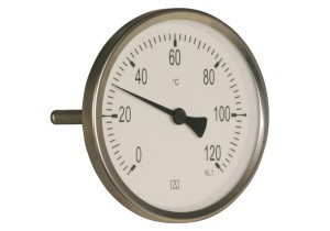 THERMOMETER BIMETAAL MET RUGVOELER 1/2" DIA 63 mm ROND (oud: 13007)