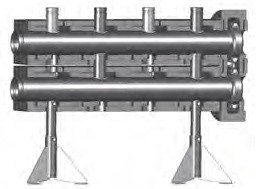 MEIBES VERDELERBALK MODULE MET 2 CIRCUITS MET ISOLATIE TYPE 280 kW 12 m³/H DIA 114.3 mm 66457.0