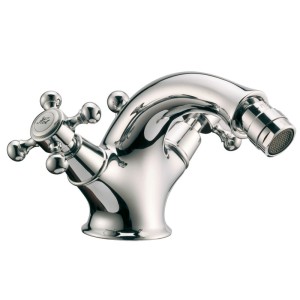 AQUA PRESTIGE VICTORIAN BIDET TWEEGREEPSMENGKRAAN MET AFLOOPGARNITUUR CHROOM 426.256010.CR