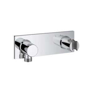 GROHE GROHTHERM F WANDDOUCHEHOUDER MET GEINTEGREERDE MUURAANSLUITBOCHT CHROOM 27621000