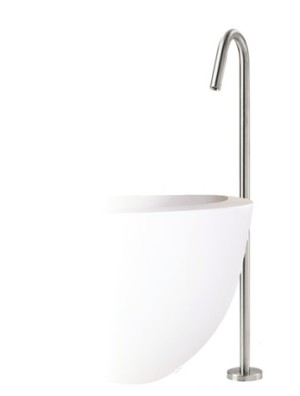 JEE-O SLIMLINE BATH VRIJSTAANDE BADZUIL INOX GEBORSTELD 800-3100