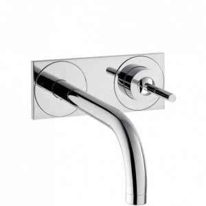 HANSGROHE UNO AFWERKSET VOOR EENGREEPS WASTELMENGKRAAN WANDMODEL MET UITLOOP 161 mm CHROOM 38112000