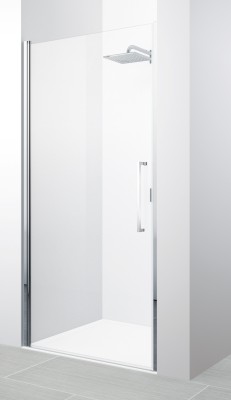 NOVELLINI YOUNG 2.0 1B DRAAIDEUR 87-91 cm H 200 cm CHROOM PROFIELEN SATIN GLAS Y21B87-4K