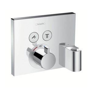 HANSGROHE SHOWERSELECT AFWERKSET VOOR INBOUWTHERMOSTAAT MET OMSTELLER MET FIX-FIT EN PORTER UNIT CHROOM 15765000