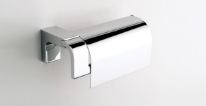 SONIA ELETECH TOILETROLHOUDER MET DEKSEL CHROOM 114160