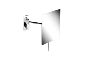 GEESA MIRROR SCHEERSPIEGEL 1 ARM 3 MAAL VERGROTEND 22.5 x 15 cm CHROOM 1083