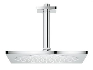 GROHE RAINSHOWER F-SERIE HOOFDDOUCHESET MET HOOFDDOUCHE 254 x 254 mm RAIN EN DOUCHE-ARM 142 mm CHROOM 26071 000