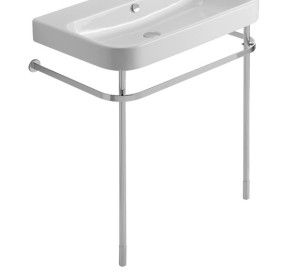 DURAVIT HAPPY D.2 METALEN ONDERSTEL VOOR MEUBELWASTAFEL 80 cm CHROOM 0030771000