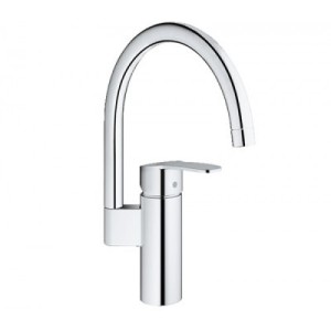 GROHE EUROSTYLE COSMOPOLITAN KEUKEN EENGREEPSMENGKRAAN MET HOGE UITLOOP CHROOM 30221 002