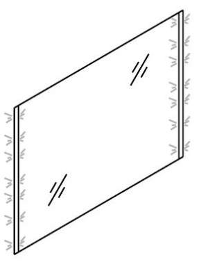 ALKE VRIJHANGEND SPIEGELPANEEL MET VERCHROOMDE ZIJSTUKKEN MET GEINTEGREERDE LED-VERLICHTING MET IR-SCHAKELAAR 45 cm H 60 cm XX055M45