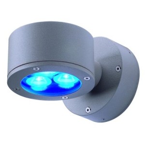 SITRA WALL WANDLICHT GX53 9 Watt OF LED 1,2 Watt OF POWERLED 3 x 1Watt 230 Volt IP44 ANTHRACIET 230355