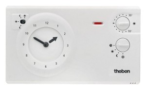 THEBEN KLOKTHERMOSTAAT ANALOOG 24u - 7 dagen NETSPANNING 6 Amp 230 Volt RAM 725