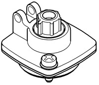 GROHE DEKSEL COMPLEET VOOR URINOIRSPOELER 43102 000