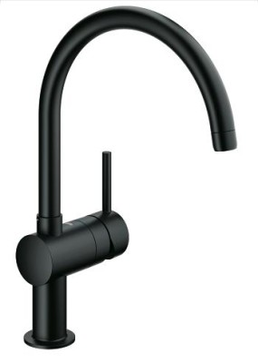 GROHE MINTA KEUKEN EENGREEPSMENGKRAAN MAT ZWART 32917 KS0