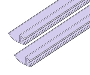 NOVELLINI AURORA 2 HORIZONTALE SPATWATERDICHTINGEN (SET VAN 2 stuks) R51AUR203-TR