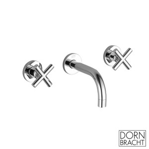 DORNBRACHT TARA 3-GATS WANDMENGKRAAN MET ROZETTEN 160 mm CHROOM 36707892-00