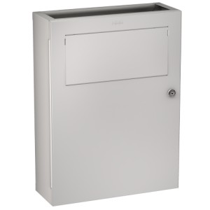 KWC AFVALBAK VOOR DAMESVERBAND EN KLEIN AFVAL 35 x 47 x 13 cm WANDMODEL INOX GESATINEERD 2000101358 / RODX612