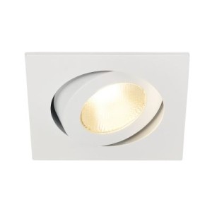 SLV CONTONE DOWNLIGHT RECHTHOEKIGE INBOUWSPOT RICHTBAAR LED WARM WIT 13 Watt WIT 161281