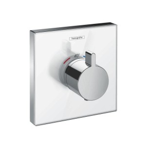 HANSGROHE SHOWER SELECT GLASS AFBOUWDEEL HIGHFLOW VAN INBOUWTHERMOSTAAT WIT/CHROOM 15734400