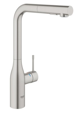 GROHE ESSENCE KEUKEN EENGREEPSMENGKRAAN MET UITTREKBARE SPROEIER SUPERSTEEL 30270 DC0