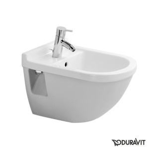 DURAVIT STARCK 3 WANDBIDET MET KRAANGAT EN OVERLOOP WIT 2230150000