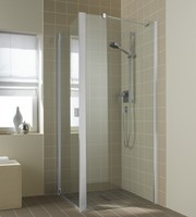 KERMI RAYA ZIJWAND 83 cm H 200 cm ZILVER HOOGGLANS HELDER GLAS MET KERMICLEAN RATWD08320VPK