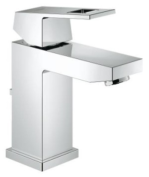 GROHE EUROCUBE WASTAFEL EENGREEPSMENGKRAAN MET AUTOMATISCHE AFLOOPGARNITUUR CHROOM 23127 00E