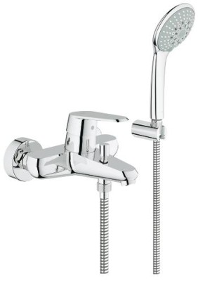 GROHE EURODISC COSMOPOLITAN BAD/DOUCHE EENGREEPSMENGKRAAN MET DOUCHEGARNITUUR CHROOM 33395 002