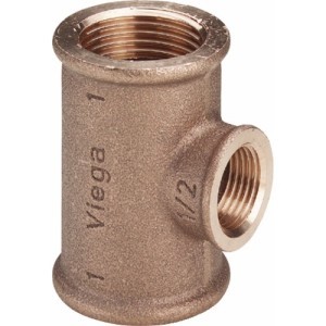 VIEGA T-STUK BRONS 4/4" x 1/2" x 4/4" 362515