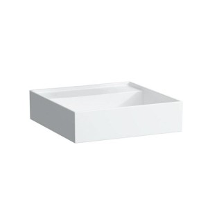 LAUFEN KARTELL BY LAUFEN HANDENWASSER 46 x 46 cm ZONDER KRAANGAT EN ZONDER OVERLOOP WIT 8153310001121