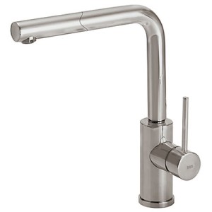 TRES MAX KEUKEN EENGREEPSMENGKRAAN MET UITTREKBARE SPROEIER INOX LOOK 5.62.437.03