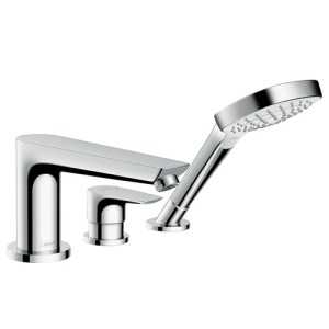 HANSGROHE TALIS E AFWERKSET VOOR DRIEGATS BADRANDCOMBINATIE CHROOM 71731000