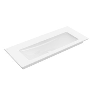 VILLEROY & BOCH VENTICELLO MEUBELWASTAFEL ZONDER KRAANGAT 120 x 50 cm WIT MET CERAMICPLUS 4104CJR1