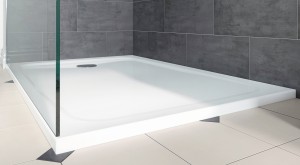 KALDEWEI CAYONOPLAN EXTRAVLAKKE DOUCHEBAK GEEMAILLEERD STAAL 150 x 90 x 4.5 cm WIT MET SECURE PLUS SLIPREMMENDE OPPERVLAKTEBEHANDELING INCL ONDERSTEUNING 2272-5