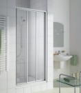 KERMI IBIZA 2000 3-DELIGE SCHUIFDEUR 80 cm HOOGTE 185 cm ALU PROFIELEN OPACO GLAS I2STD080181UK