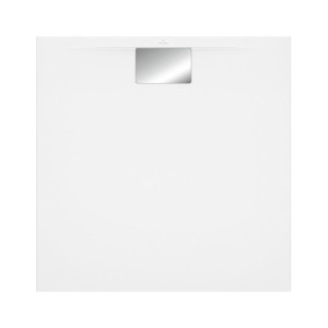 VILLEROY & BOCH ARCHITECTURA METALRIM DOUCHEBAK ACRYL 80 x 80 x 1.5 cm STONE WHITE UDA8080ARA115V-RW