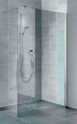 KERMI WALK-IN PASA XP DOUCHEWAND 140 cm H 200 cm ZILVER HOOGGLANS HELDER GLAS MET KERMICLEAN PXTWF14020VPK