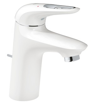 GROHE EUROSTYLE WASTAFELMENGKRAAN S-SIZE AFLOOPGARNITUUR SILKMOVE ES MOON WHITE 23374 LS3