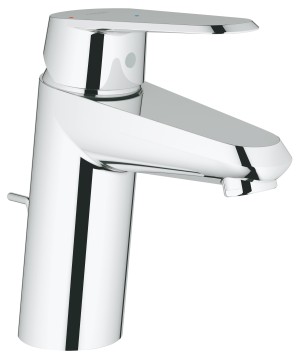 GROHE EURODISC COSMOPOLITAN WASTAFEL EENGREEPSMENGKRAAN S-SIZE MET AFLOOPGARNITUUR CHROOM 23384 20E