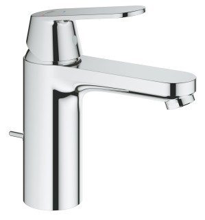 GROHE EUROSMART COSMOPOLITAN EENGREEPS WASTAFELMENGKRAAN M-SIZE SILKMOVE ES ECOJOY AFLOOPGARNITUUR CHROOM 2339600E