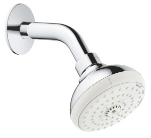 GROHE NEW TEMPESTA 100 HOOFDDOUCHE 3 STRALEN MET DOUCHE-ARM EN ROZET CHROOM 26088 001