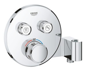 GROHE SMARTCONTROL INBOUWTHERMOSTAAT MET 2 UITGANGEN EN GEINTEGREERDE DOUCHEHOUDER CHROOM 29120 000