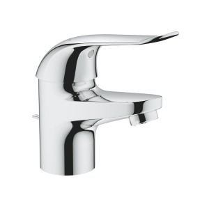 GROHE EUROECO SPECIAL WASTAFEL EENGREEPSMENGKRAAN MET VERLENGDE HENDEL ECOJOY MET AFLOOPGARNITUUR CHROOM 32763 000