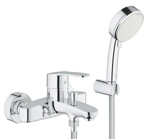 GROHE EUROSTYLE COSMOPOLITAN EENGREEPSMENGKRAAN VOOR BAD/DOUCHE MET BADGARNITUUR CHROOM 33592 20A