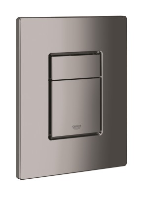 GROHE SKATE COSMOPOLITAN BEDIENINGSPLAAT VOOR VERTICALE OF HORIZONTALE MONTAGE 156 x 197 mm HARD GRAPHITE 38732 A00